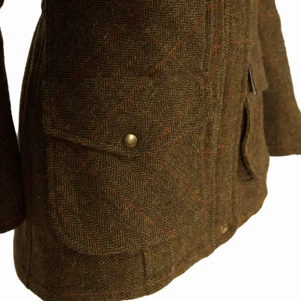 Online Abrigo Caza Mujer Tweed Kaki Cámel Mujer Chaquetas Y Americanas