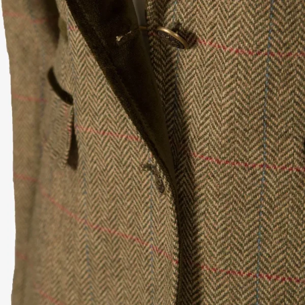 Outlet Americana Caza Mujer Tweed Solapa Terciopelo Mujer Chaquetas Y Americanas