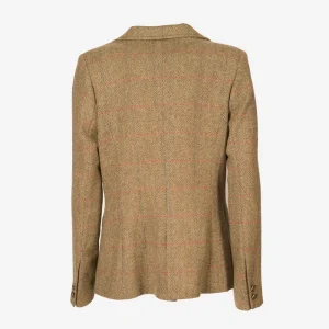 Outlet Americana Caza Mujer Tweed Solapa Terciopelo Mujer Chaquetas Y Americanas