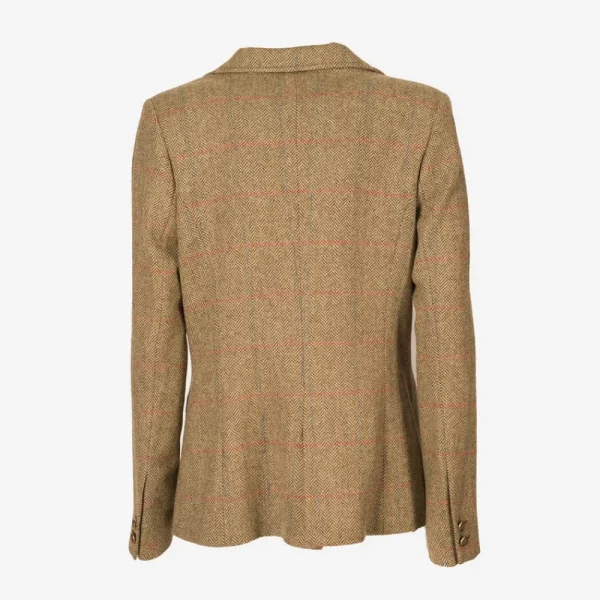 Outlet Americana Caza Mujer Tweed Solapa Terciopelo Mujer Chaquetas Y Americanas