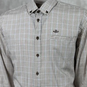Clearance Camisa Caza Cuadro Pequeño Hombre Hombre Camisas