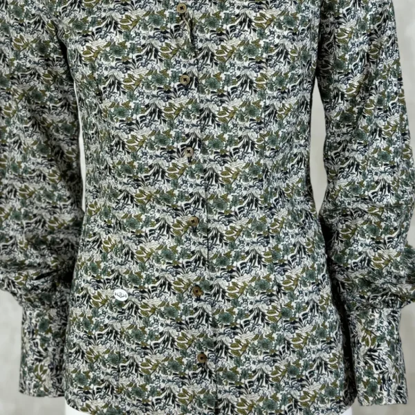 Outlet Camisa Caza Flores Lazo Mujer Mujer Camisas