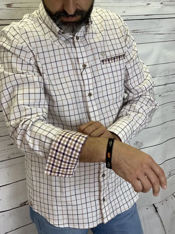 Outlet Camisa Caza Hombre Dandy Cámel Hombre Camisas