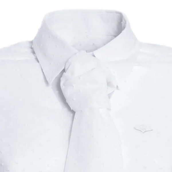 Clearance Camisa Caza Mujer Plumeti Lazo Blanca Mujer Camisas