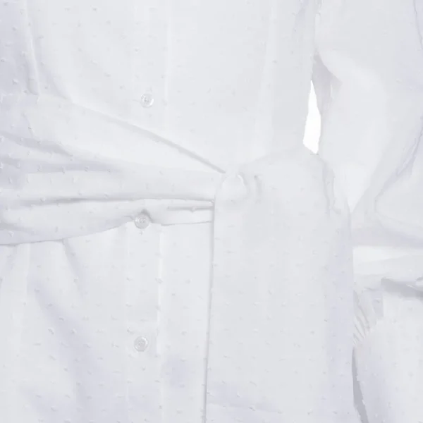 Clearance Camisa Caza Mujer Plumeti Lazo Blanca Mujer Camisas