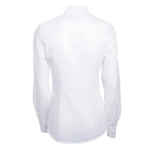 Clearance Camisa Caza Mujer Plumeti Lazo Blanca Mujer Camisas