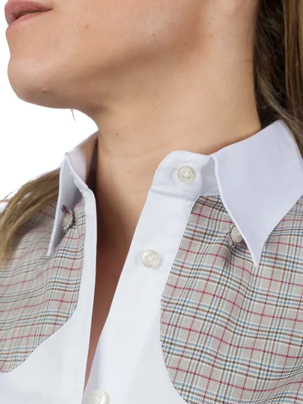 Hot Camisa Caza Mujer Refuerzos Blanca Mujer Camisas