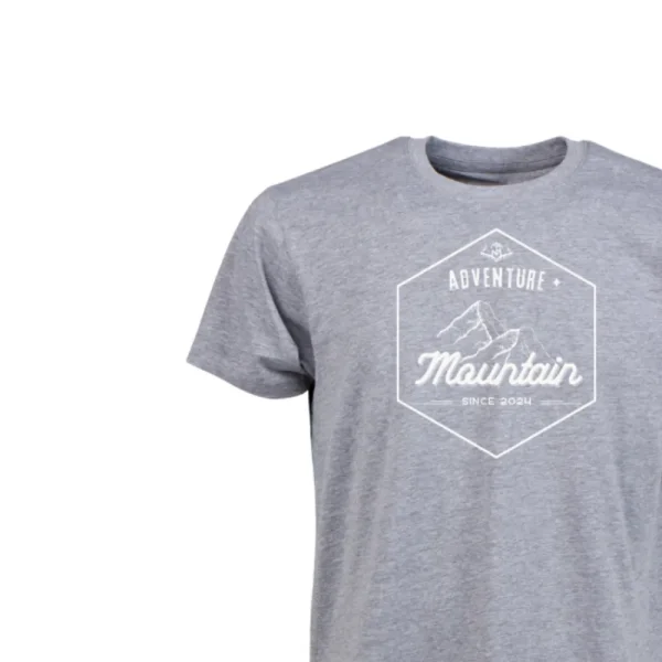 Outlet Camiseta Caza Hombre C/R Adventure Gris Hombre Camisetas Y Polos