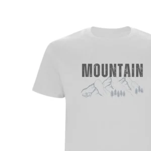 Outlet Camiseta Caza Hombre C/R Mountain Blanco Hombre Camisetas Y Polos