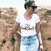 Clearance Camiseta Caza Mujer Logo Print Blanca Mujer Camisetas Y Polos