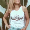 Sale Camiseta Caza Mujer S/M Logo Print Blanca Mujer Camisetas Y Polos