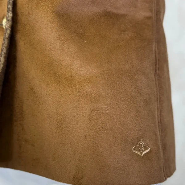 New Chaleco Caza Doble Faz Borrego Interior Mujer Camel Mujer Chalecos