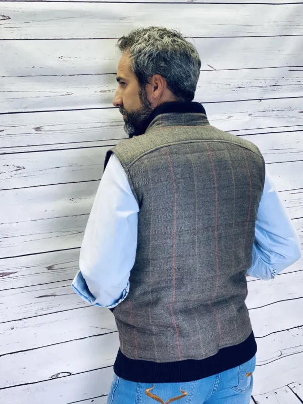 Outlet Chaleco Caza Hombre Tweed Acolchado Sean Hombre Chalecos