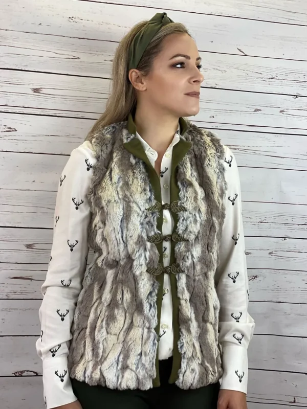 Discount Chaleco Caza Mujer Franela/Pelo Mujer Chalecos