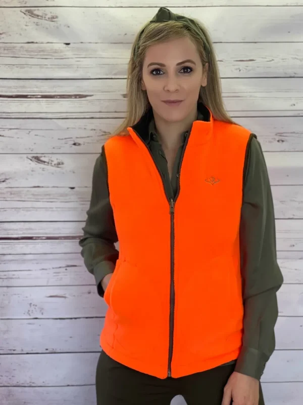 Fashion Chaleco Caza Mujer Polar Reversible Mujer Chalecos