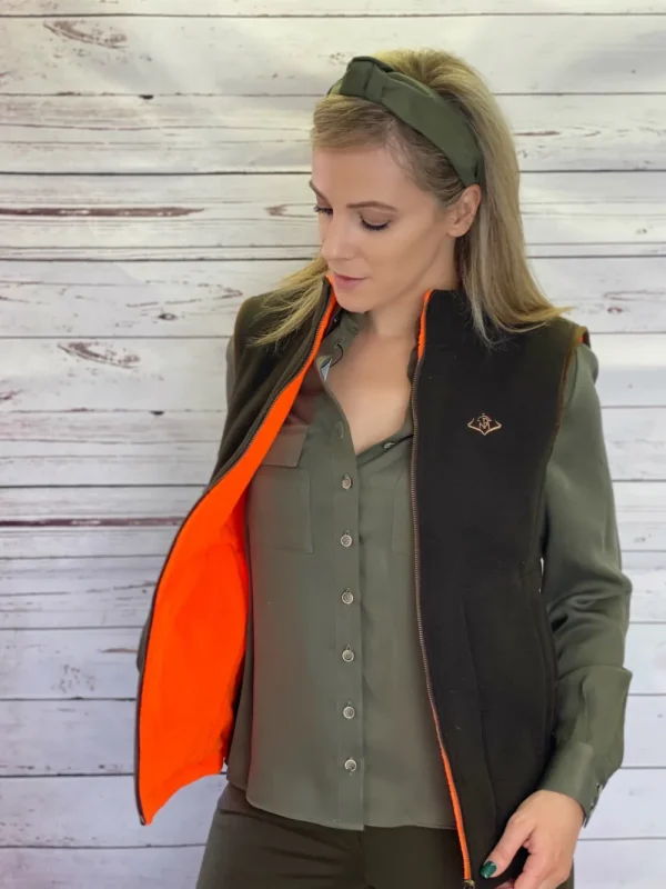 Fashion Chaleco Caza Mujer Polar Reversible Mujer Chalecos