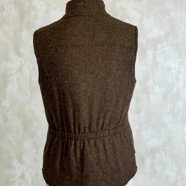 Best Chaleco Caza Tweed Forro Acolchado Mujer Mujer Chalecos