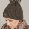 Clearance Gorro Lana Pompón Pelo Gorros De Lana