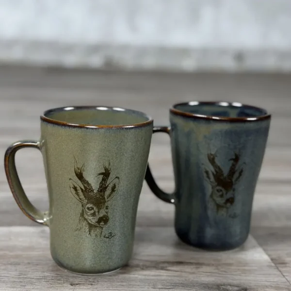 Sale Taza Cerámica Corzo Verde Salvaje Hogar | Accesorios