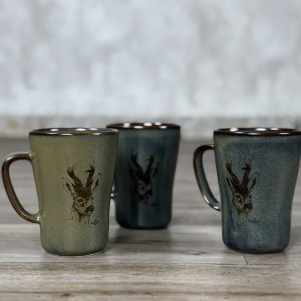 Sale Taza Cerámica Corzo Verde Salvaje Hogar | Accesorios